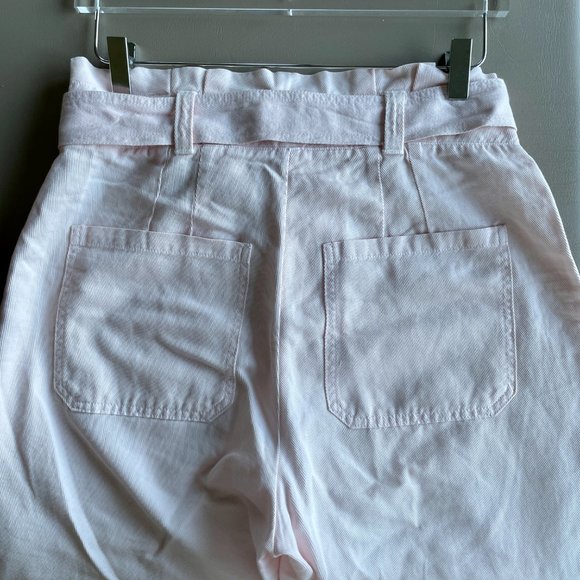 A.L.C. Coburn Paperbag Waist Pants in Light Pink/Morganite, Size 8 - Picture 7 of 9